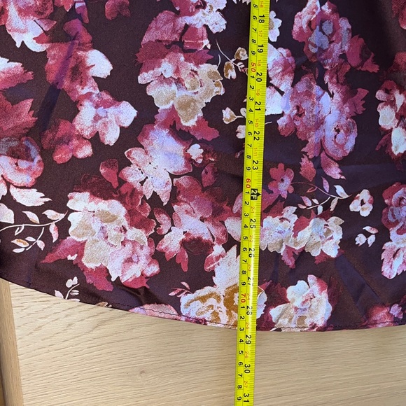 Free People Floral Satin Midi Slip Skirt - Picture 5 of 5